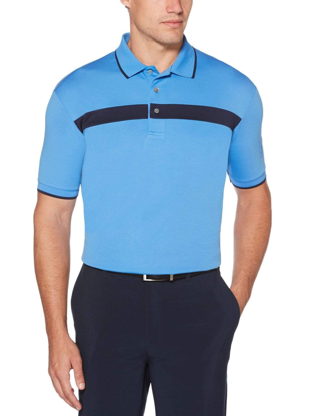 Men's Color Block Short Sleeve Polo