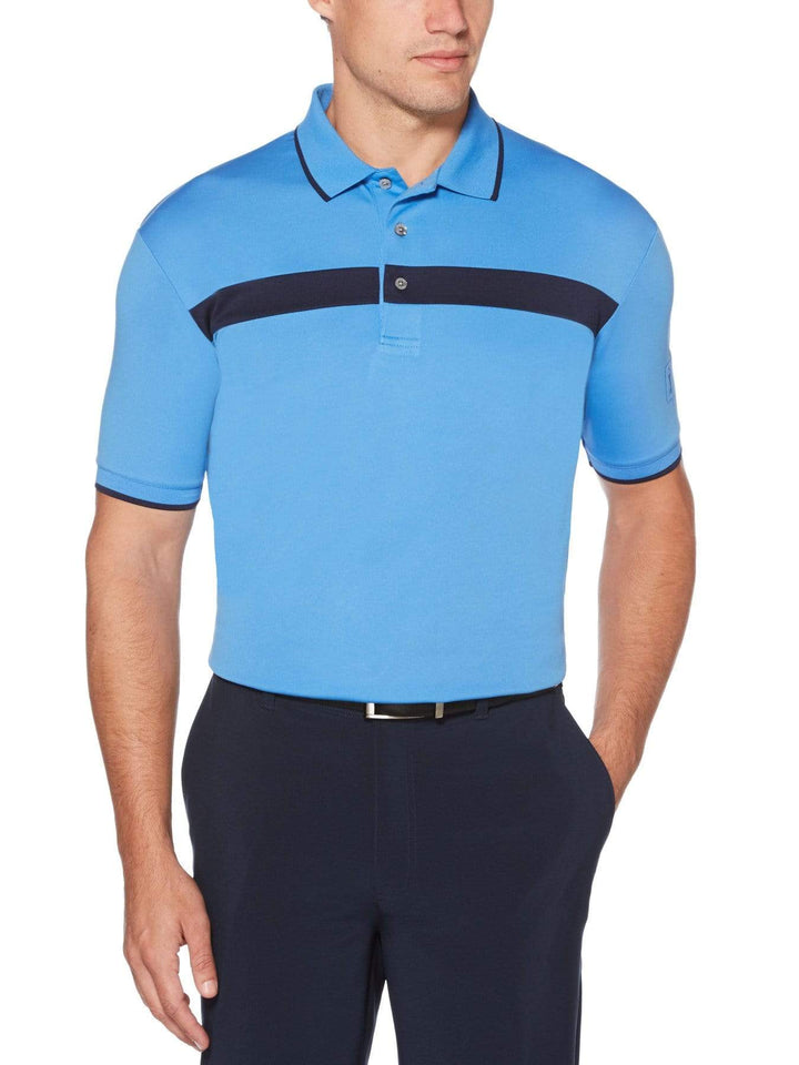 Men's Color Block Short Sleeve Polo