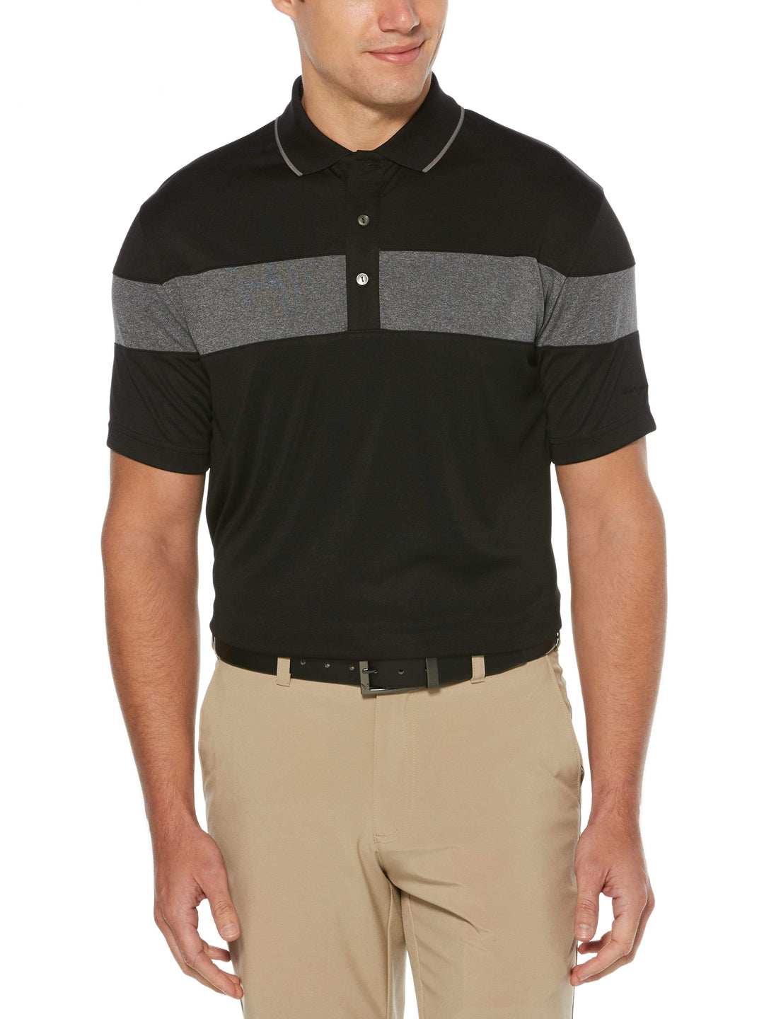 Men's Color Stacked Polo With Tipped Collar Polo