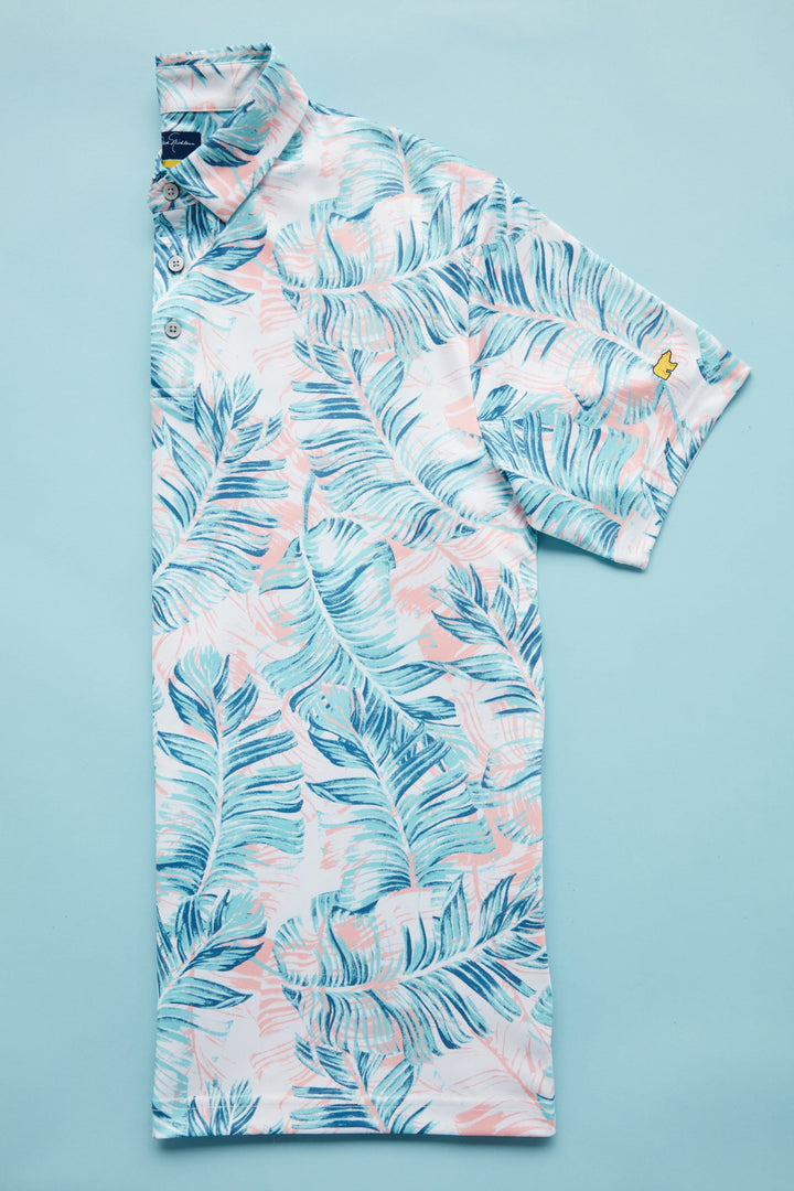 Men's Destination Palm Printed Golf Polo