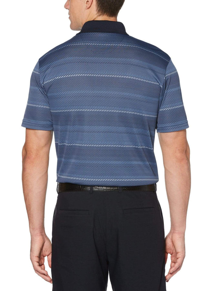 Men's Diagonal Stripe Jacquard Polo