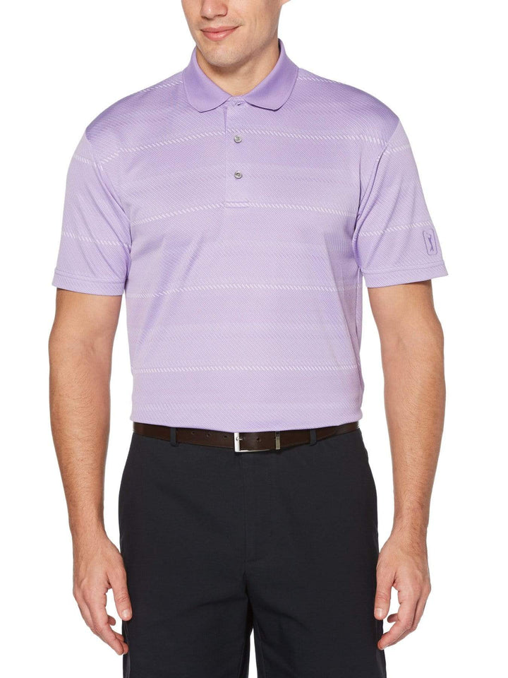 Men's Diagonal Stripe Polo