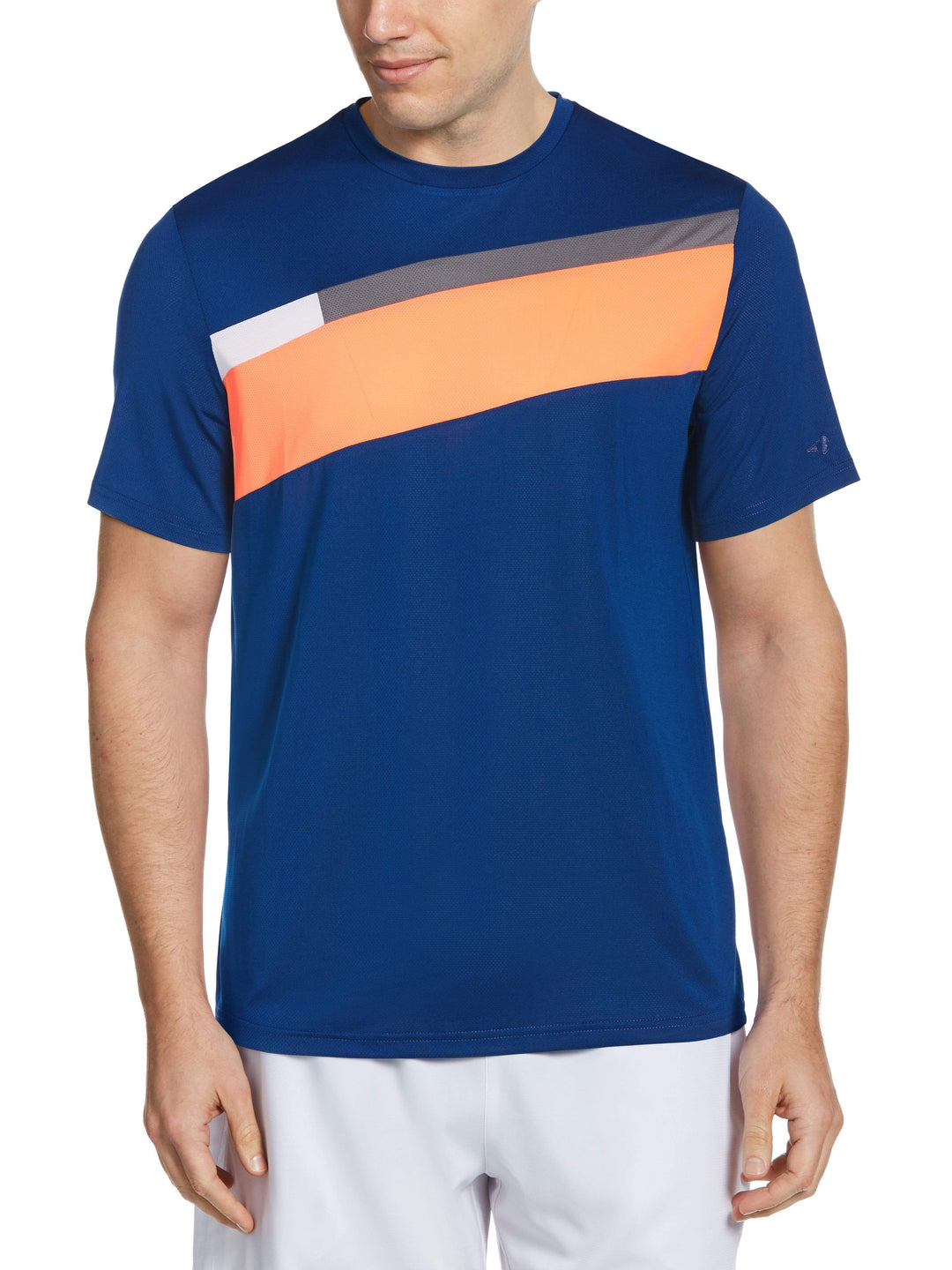 Men's Diagonal Stripe Tennis Tee