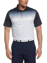 Digital Ombre Print Golf Polo (Ombre Blue) 