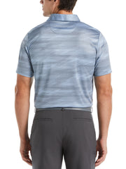 Digitized Chest Stripe Print Golf Polo (Tradewinds) 