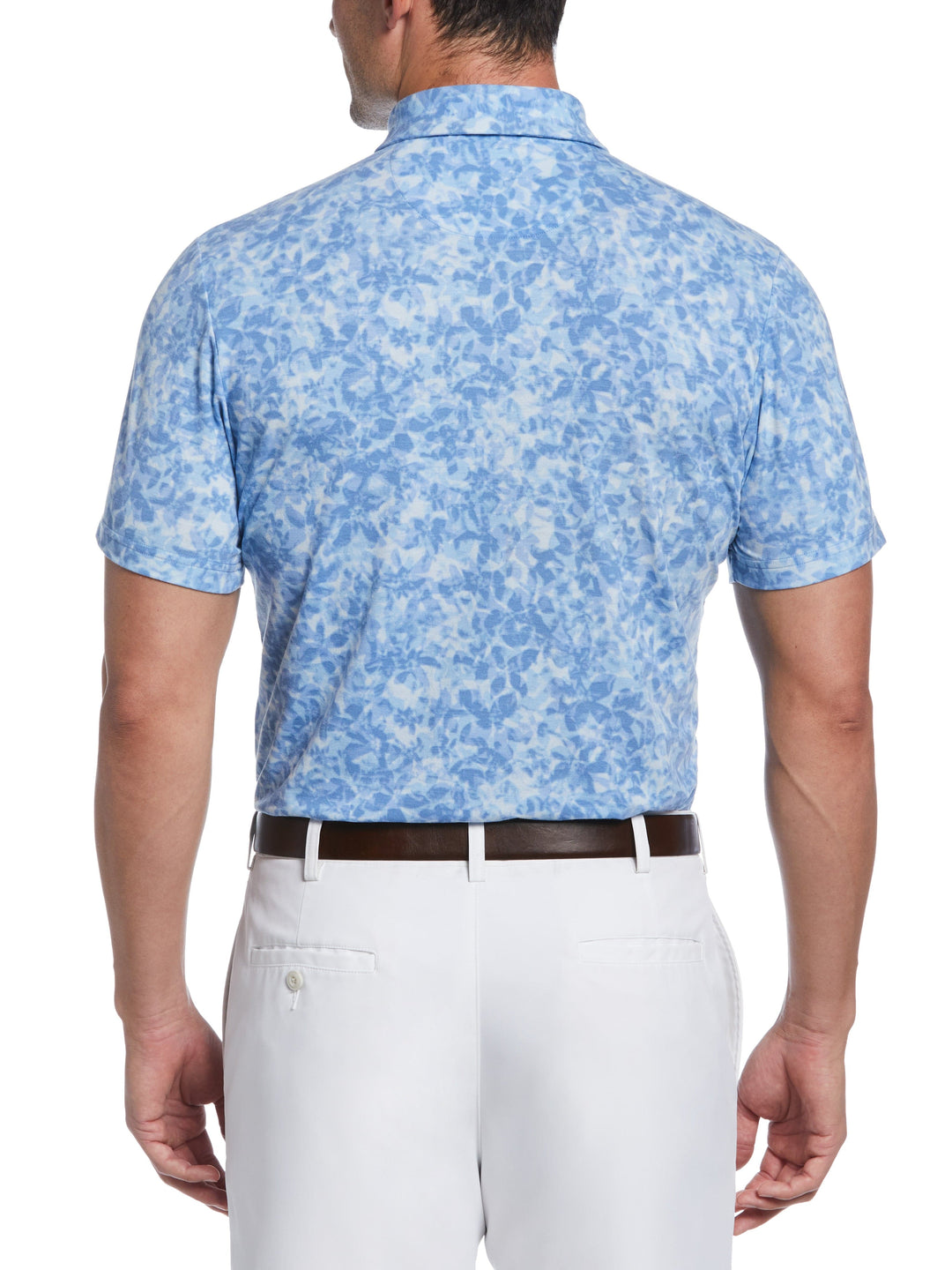 Distorted Floral Camo Print Golf Polo (Top O The Morning) 