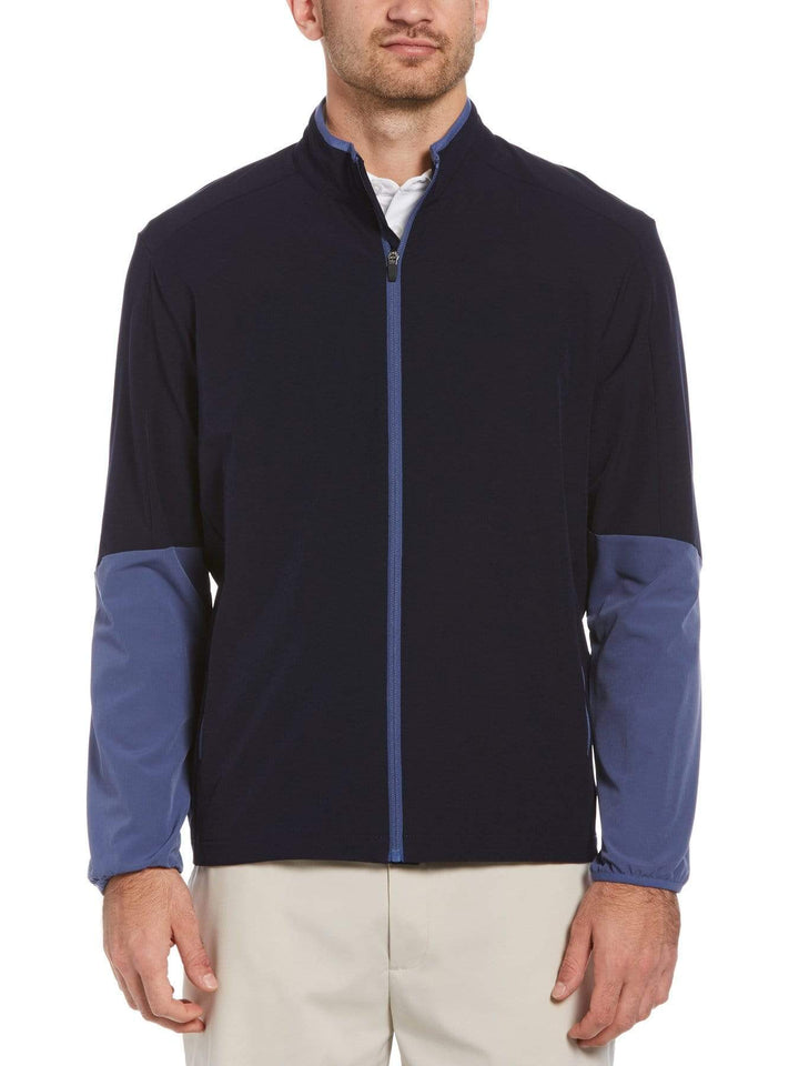 Men's Dobby-Back Stretch V-Neck Pullover