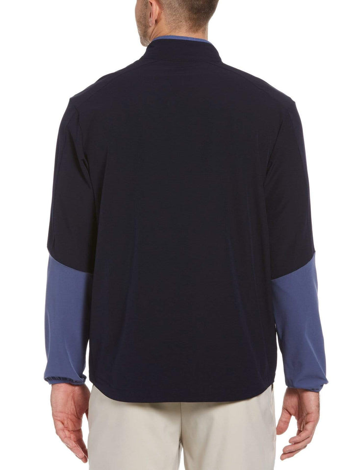 Men's Dobby-Back Stretch V-Neck Pullover