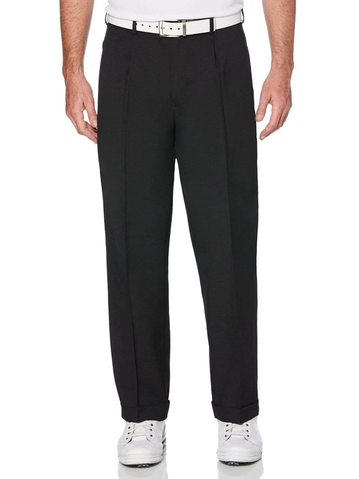 Men's Double Pleated Expandable Waistband Pant