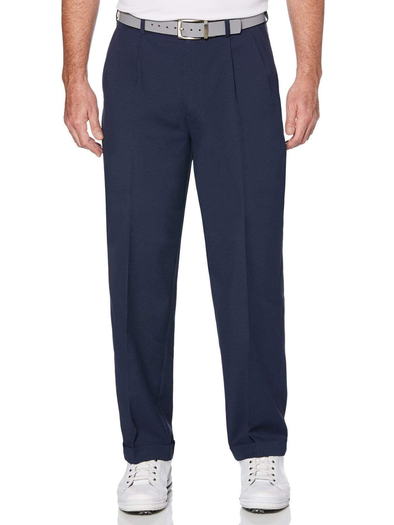 Double Pleated Expandable Waistband Pant