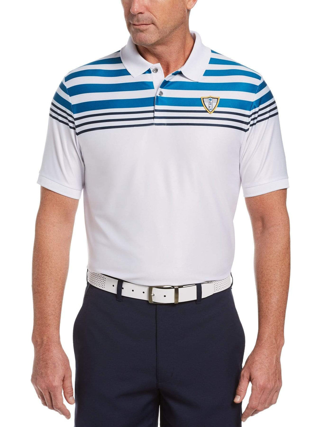 Men's Eco Chest Stripe Golf Polo