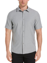Men's Eco Woven Coatfront Golf Shirt