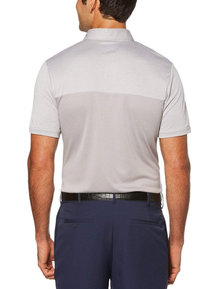 Men's End on End Air Texturized Yarn Short Sleeve Polo