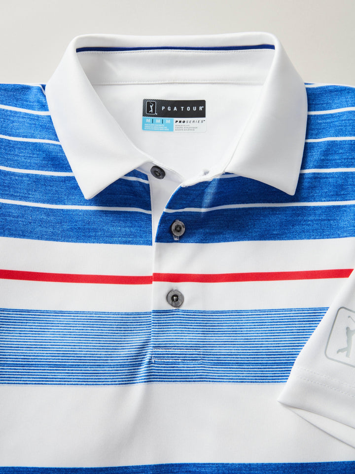 Men's Energy Stripe Front Panel Golf Polo