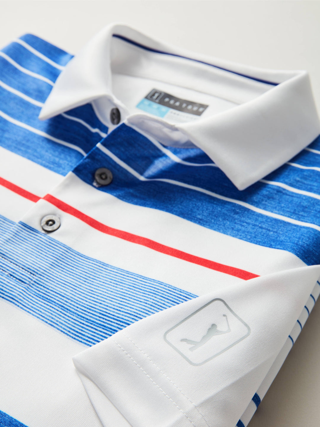 Men's Energy Stripe Front Panel Golf Polo