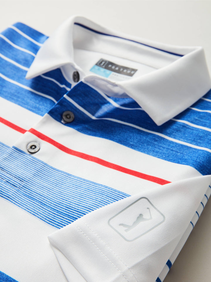 Men's Energy Stripe Front Panel Golf Polo