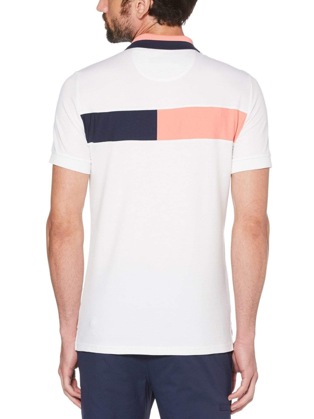 Men's Engineered Chest Stripe Golf Polo
