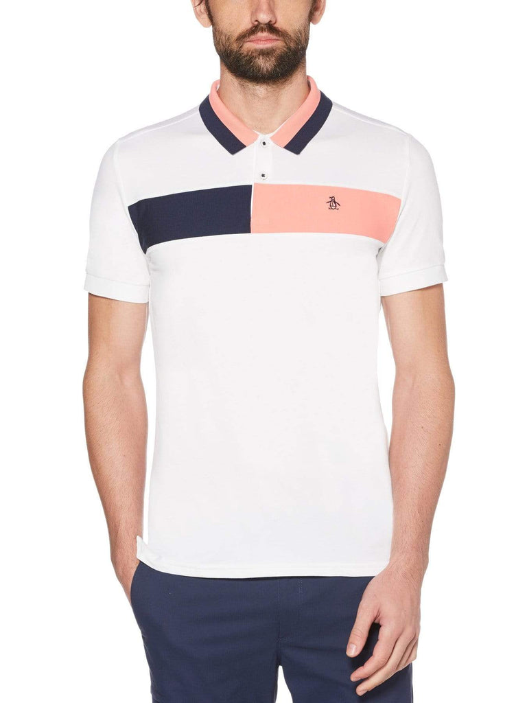 Engineered Chest Stripe Golf Polo