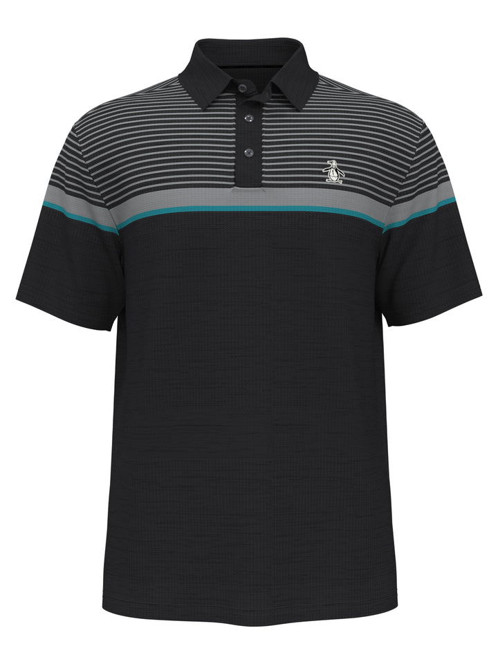Men's Engineered Fine Line Stripe Golf Polo Shirt