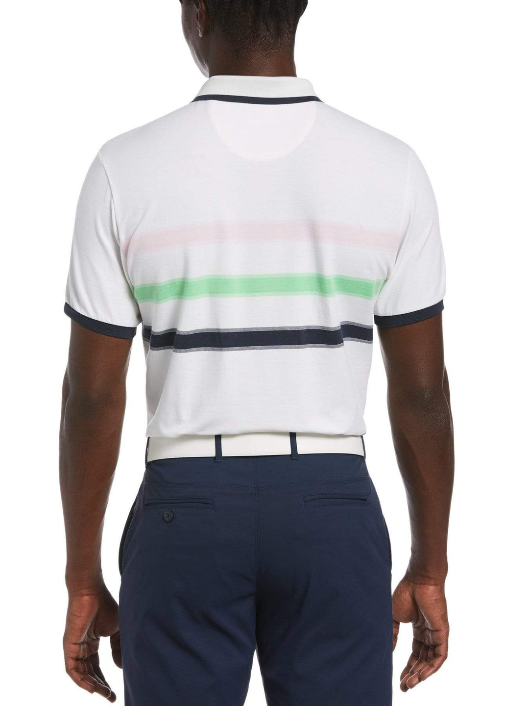 Men's Engineered Stripe Golf Polo
