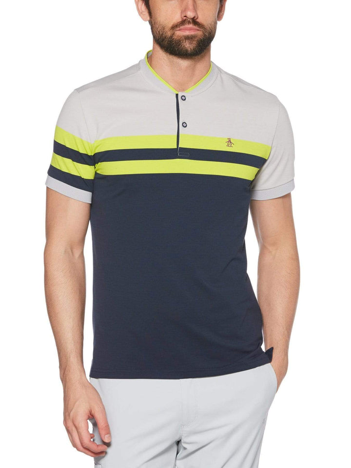 Men's Engineered Stripe Golf Polo