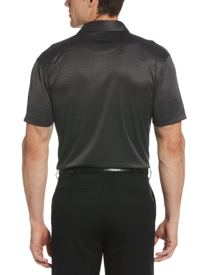 Men's Faded Box Jacquard Golf Polo