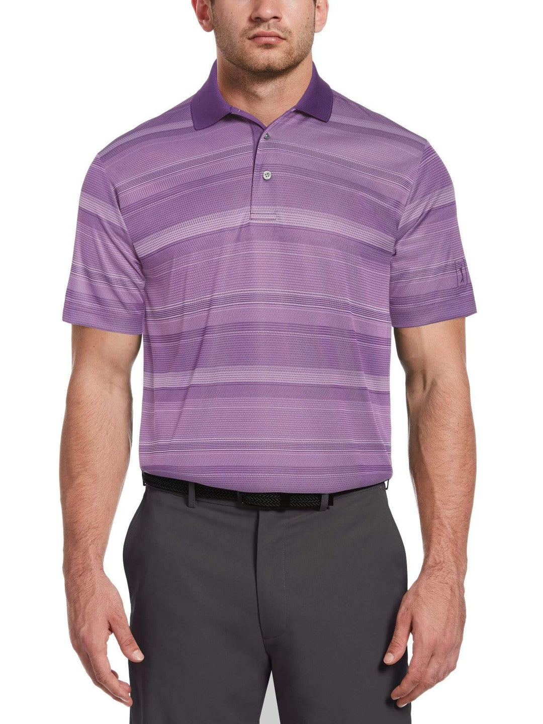 Men's Faded Stripe Golf Polo