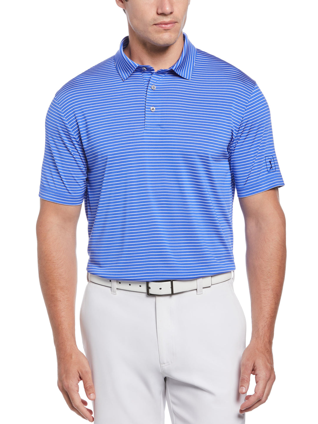 Feeder Stripe Golf Polo (Dazzling Blue) 