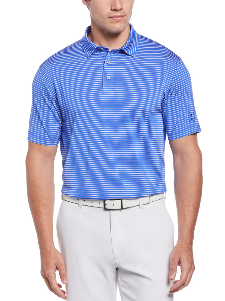 Feeder Stripe Golf Polo (Dazzling Blue) 