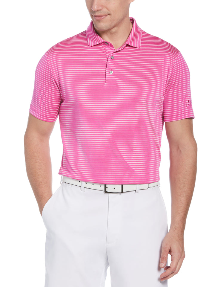 Feeder Stripe Golf Polo (Rose Violet) 