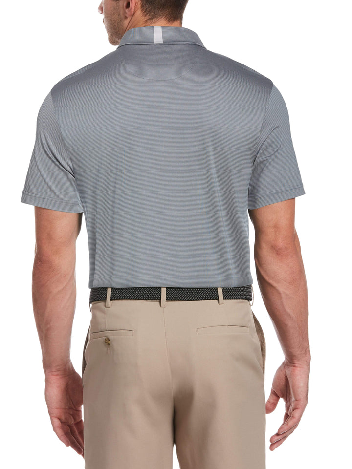 Men's Fine Line Jacquard Polo