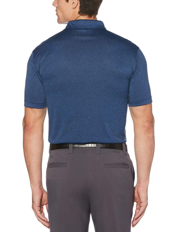 Men's Fine Line Yarn Dyed Short Sleeve Polo