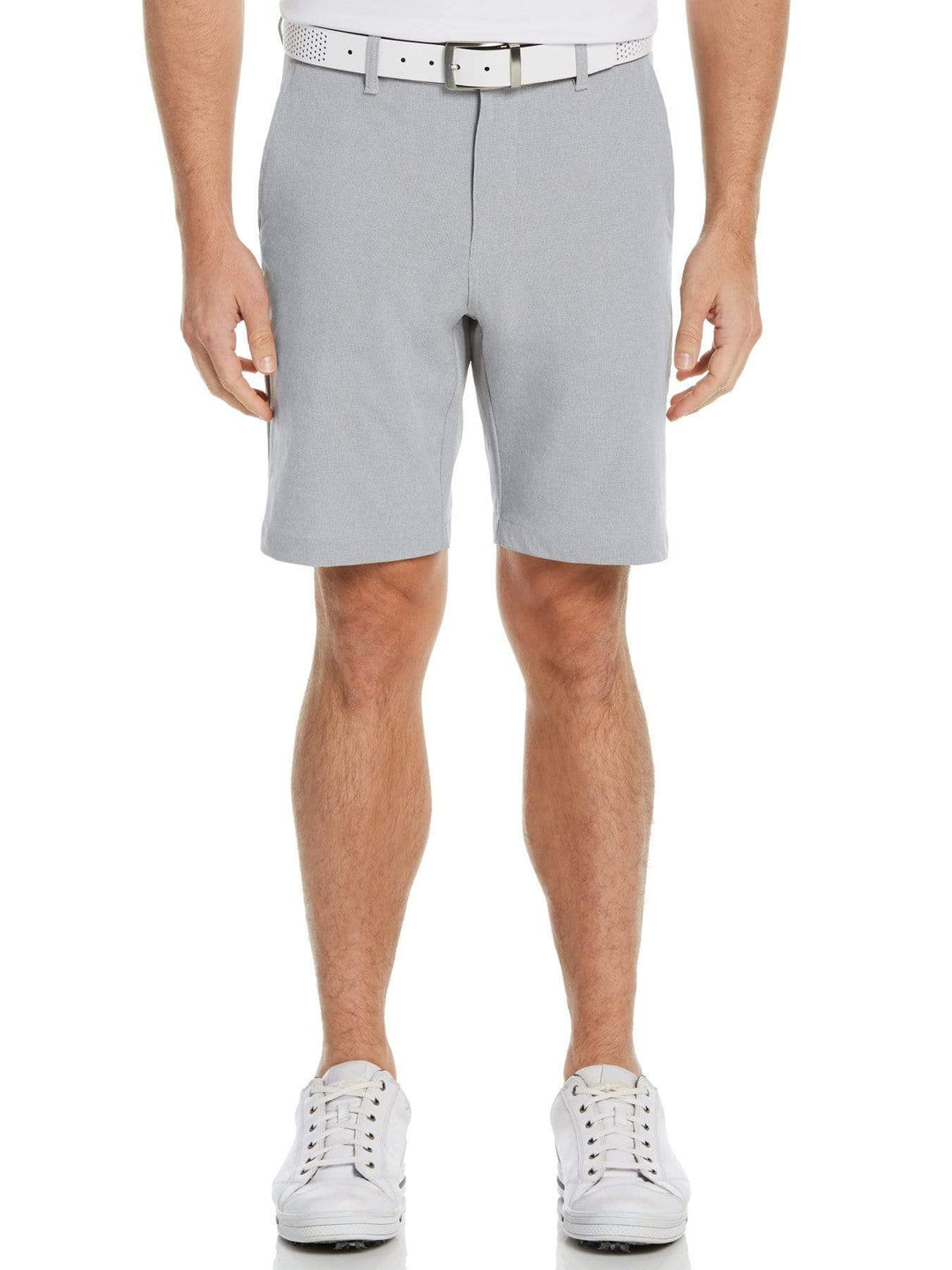 Men's Flat Front Crosshatch Textured Golf Short