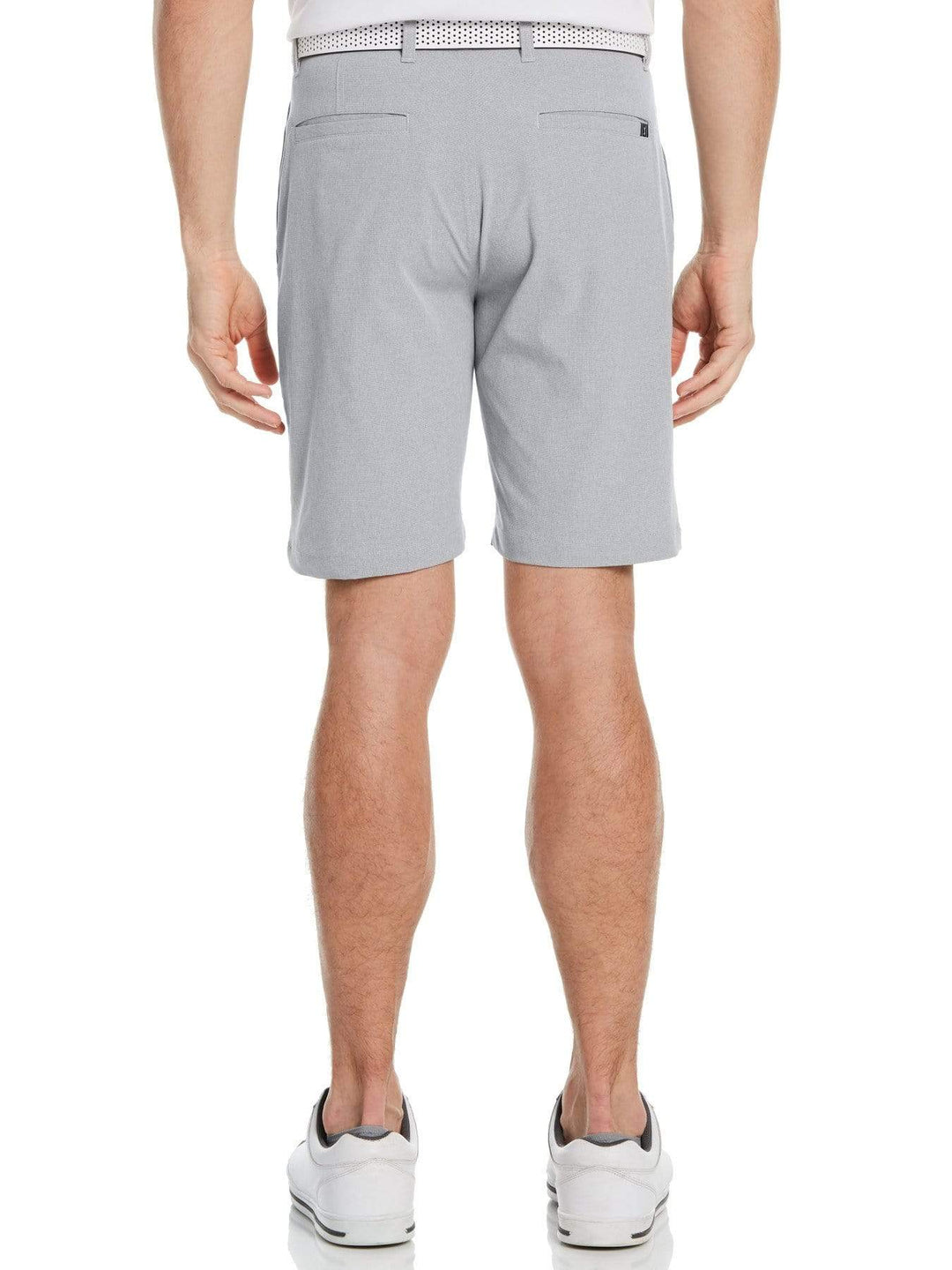 Men's Flat Front Crosshatch Textured Golf Short