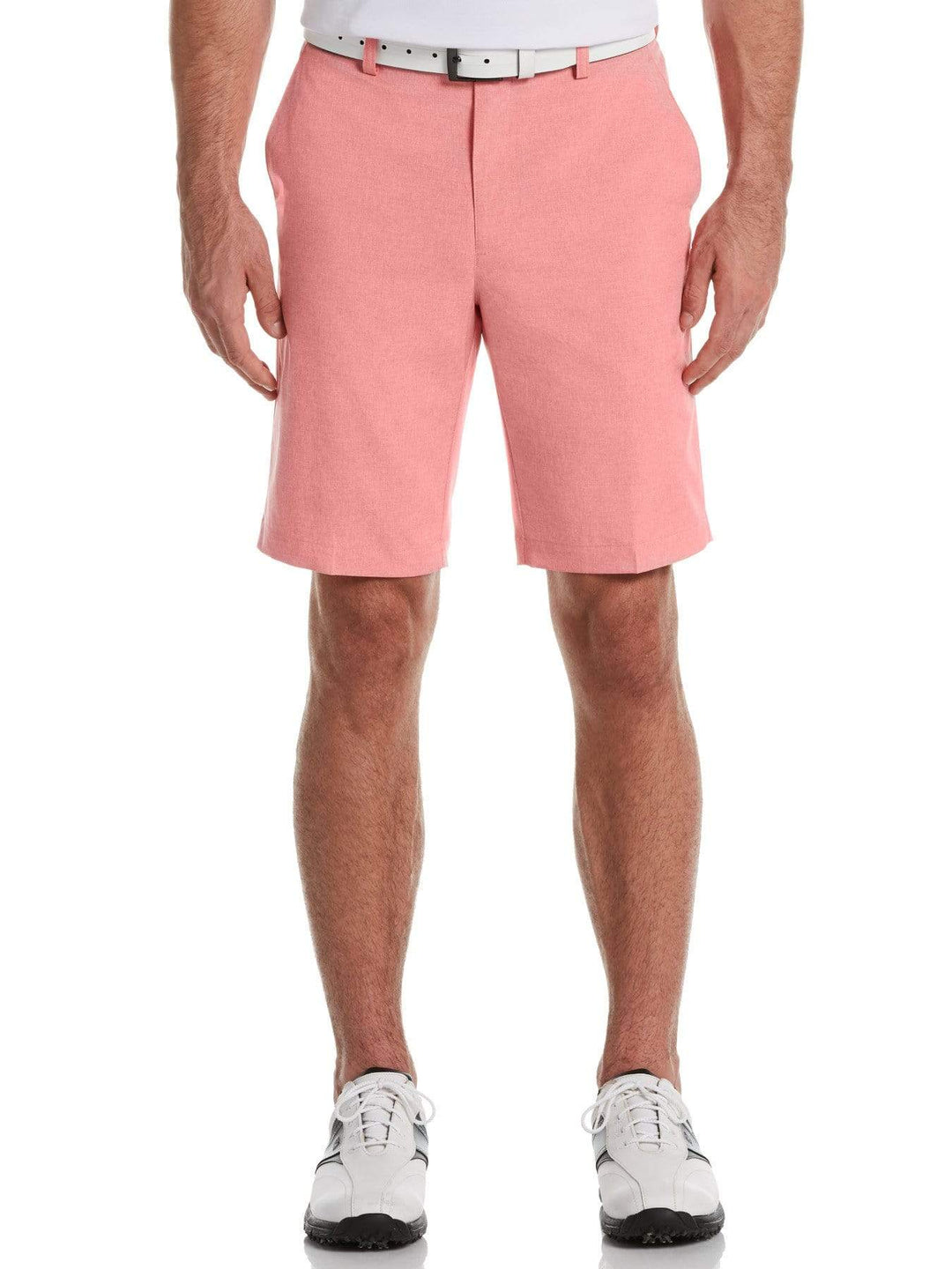 Men's Flat Front Heather Golf Short with Active Waistband