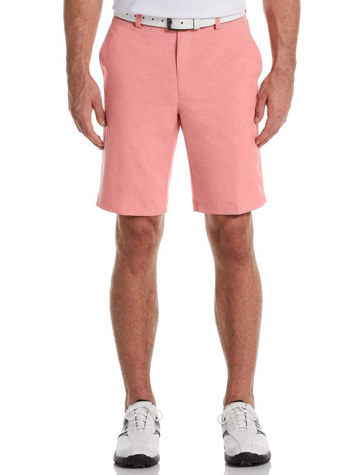 Men's Flat Front Heather Golf Short with Active Waistband