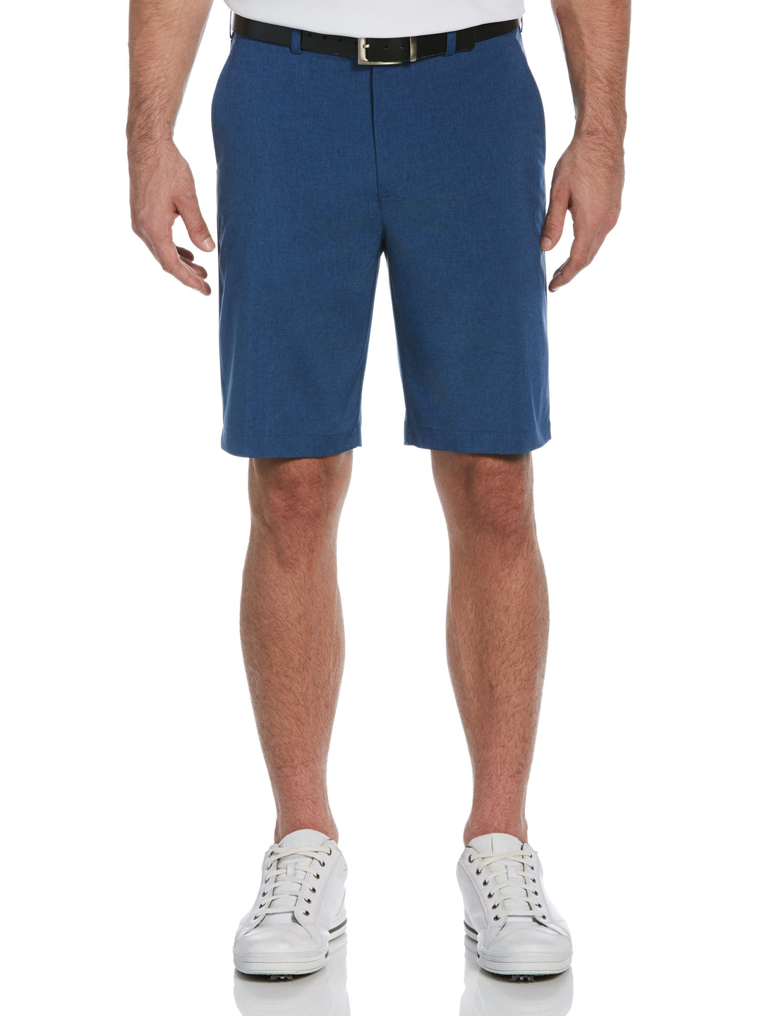 Men's Flat Front Heather Golf Short with Active Waistband