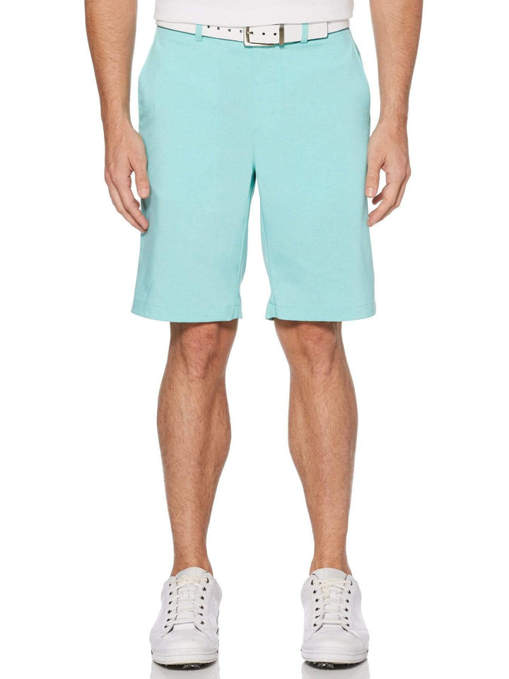 Men's Flat Front Heather Golf Short with Active Waistband