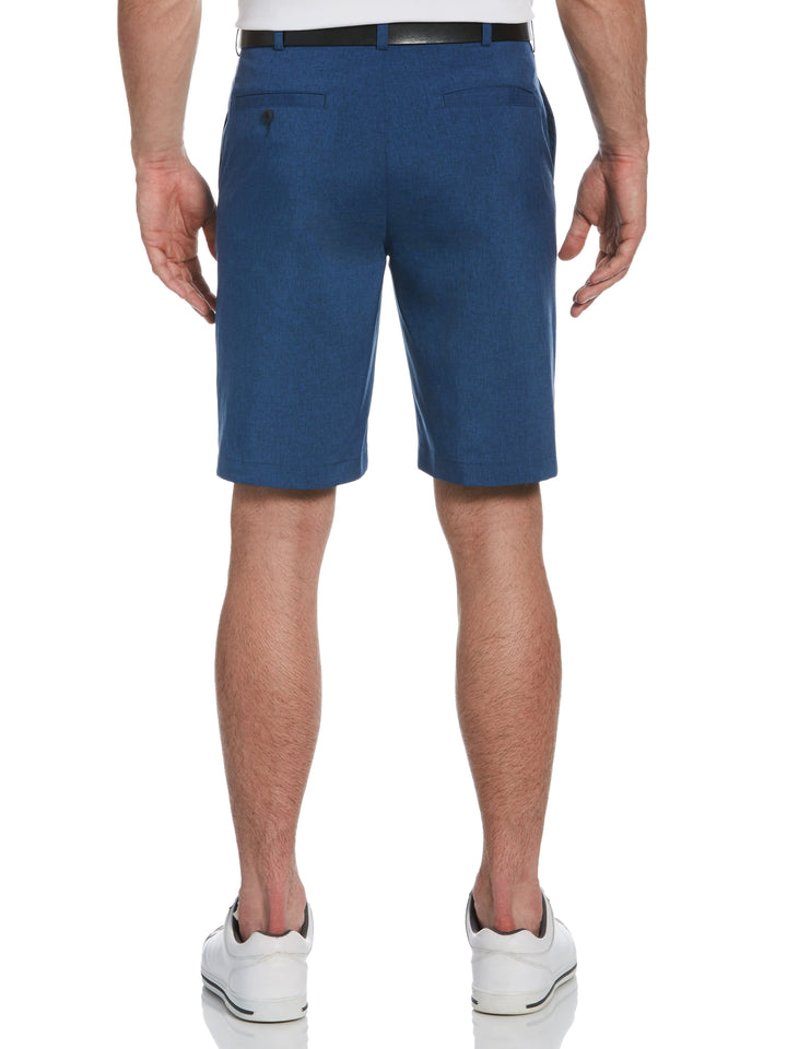 Men's Flat Front Heather Golf Short with Active Waistband