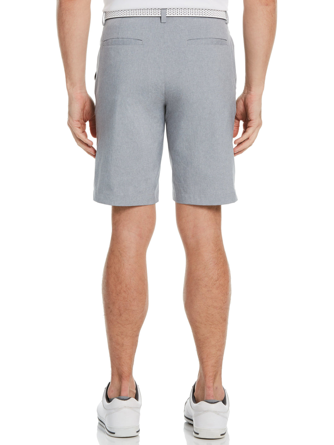Men's Flat Front Heather Golf Short with Active Waistband