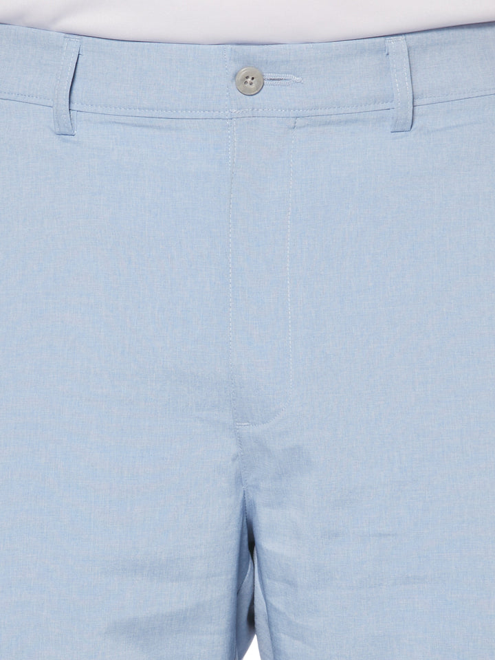 Men's Flat Front Heather Golf Short with Active Waistband