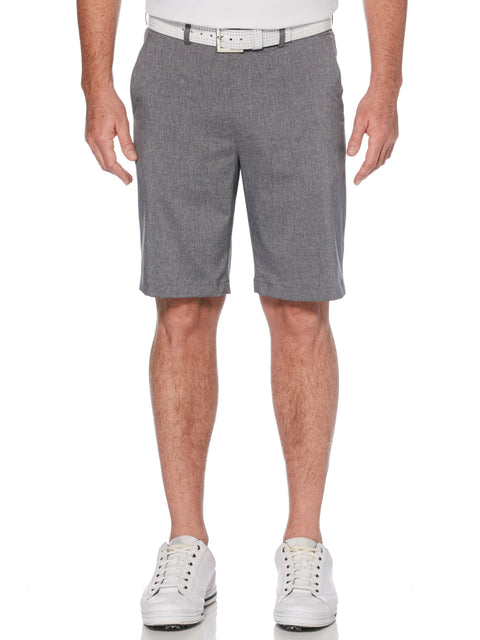 Men's Flat Front Heather Golf Short with Active Waistband