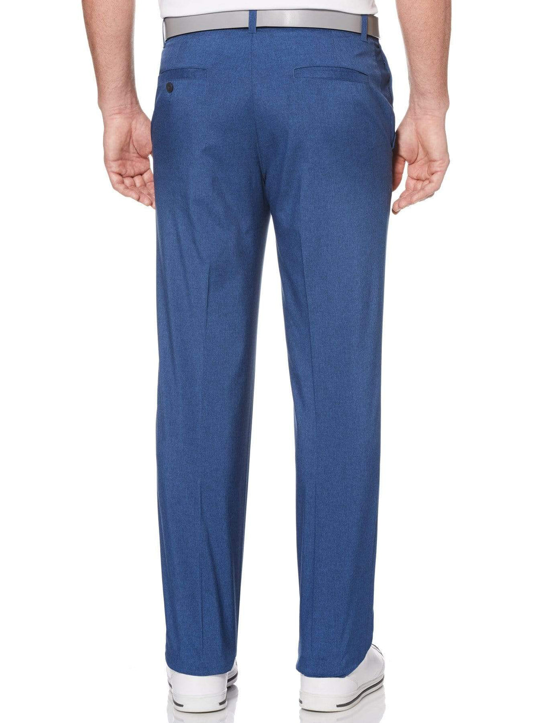 Men's Flat Front Heather Pant With Active Waistband