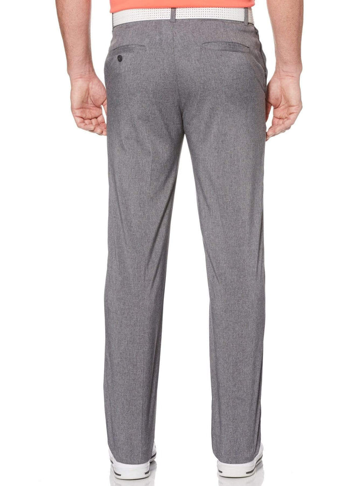 Men's Flat Front Heather Pant With Active Waistband