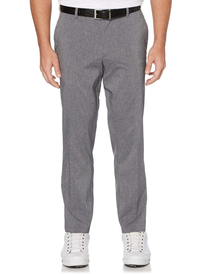 Men's Flat Front Heather Pant With Active Waistband