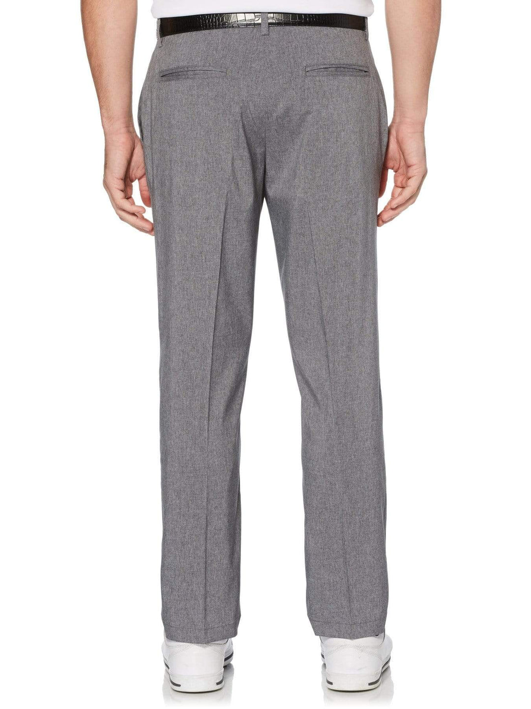 Men's Flat Front Heather Pant With Active Waistband