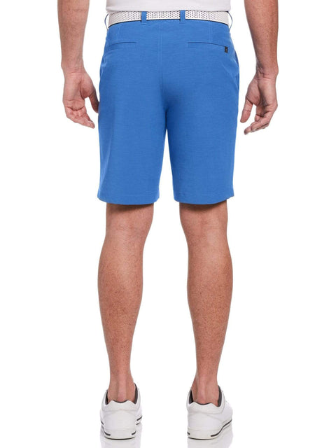 Men's Flat Front Horizontal Textured Golf Short
