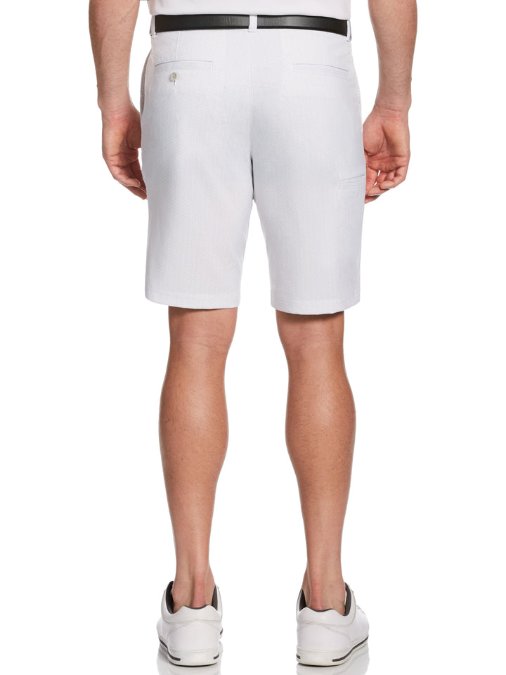 Men's Flat Front Paisley Print Golf Short with Active Waistband