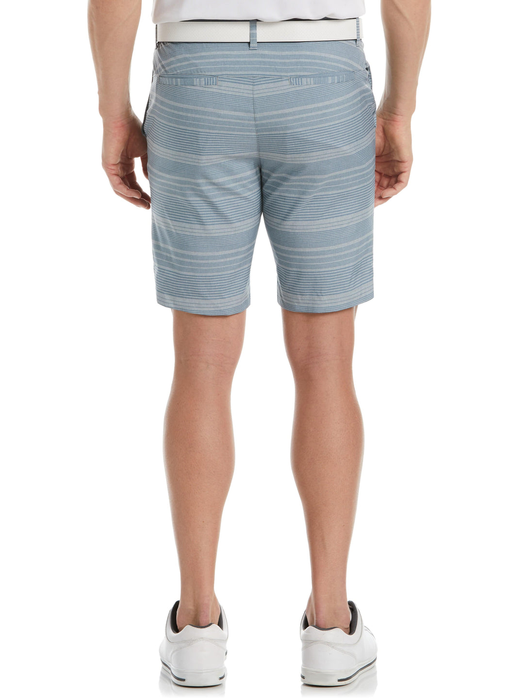 Flat Front Shadow Print 9" Golf Short (Tradewinds) 
