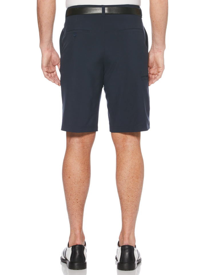 Flat Front Golf Short with Media Pocket (Peacoat) 